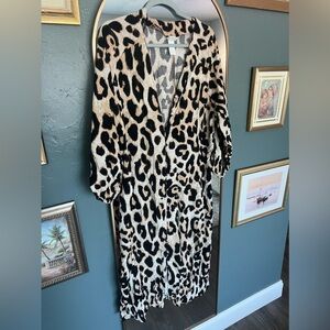 HyM Leopard Print Maxi Dress . Size M